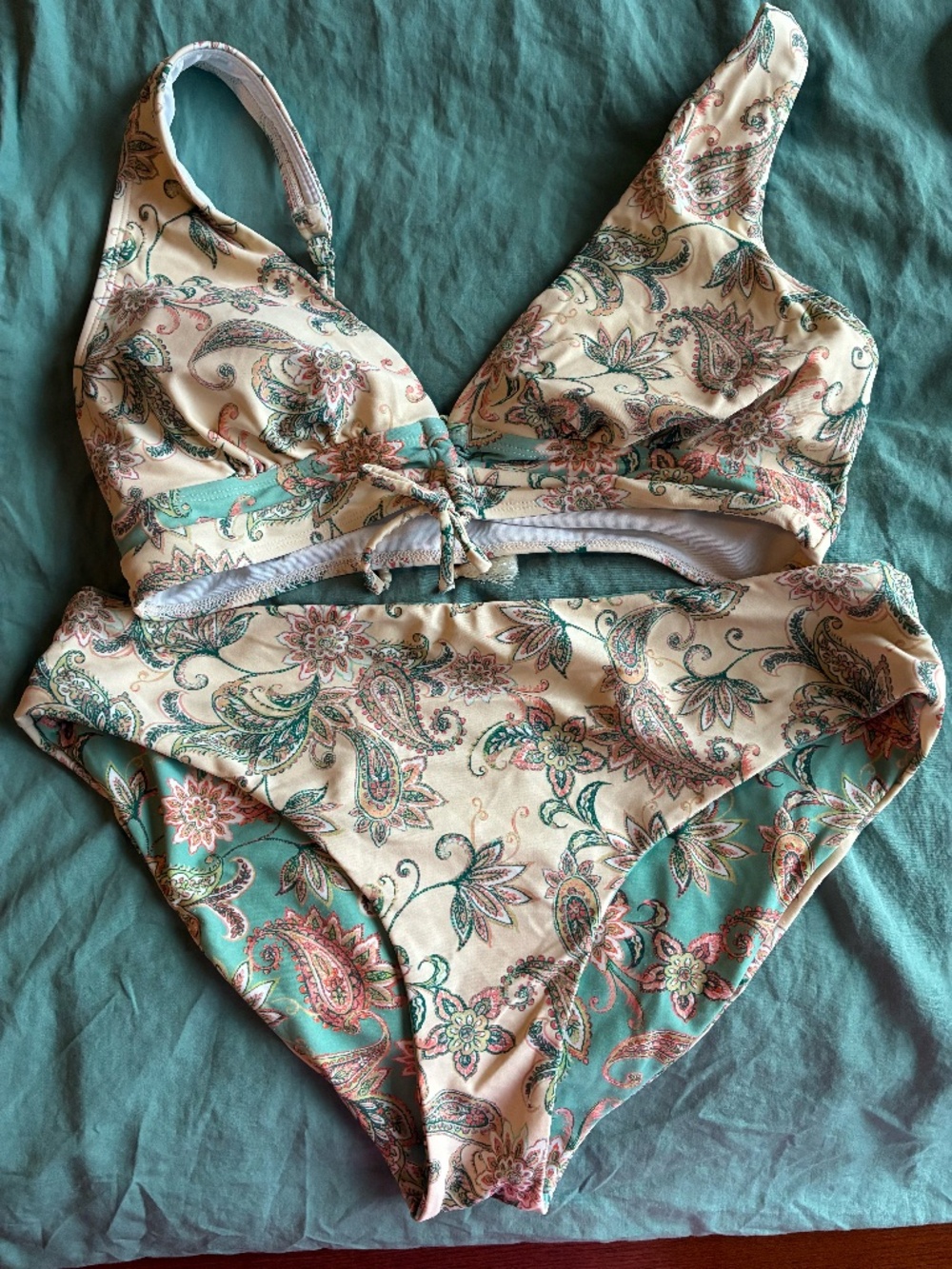 Paisley Reversible Bottoms Swimsuit